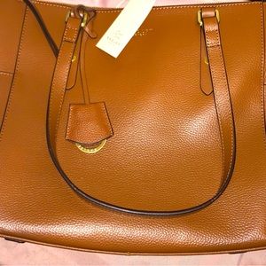 Radley London Brown Pebbled Leather Tote a455175ab1000 (has indentations)